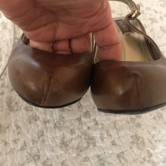 Nine West sling back platform high heels - Picture 6 of 8